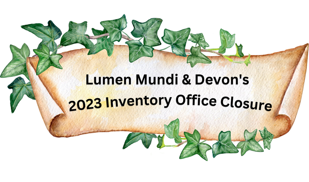 2023 Inventory Alert Important Information! Lumen Mundi