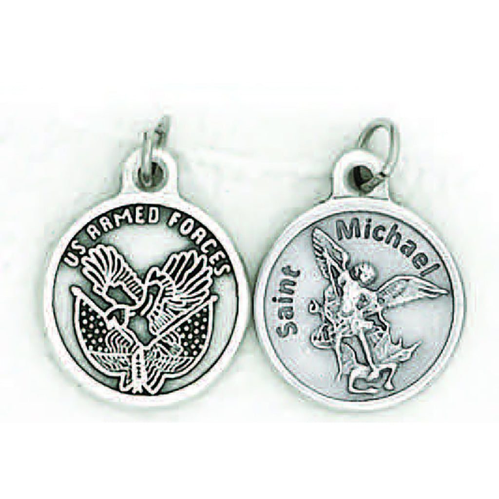 Soldier/Saint Michael Double Sided Medal - 4 Options