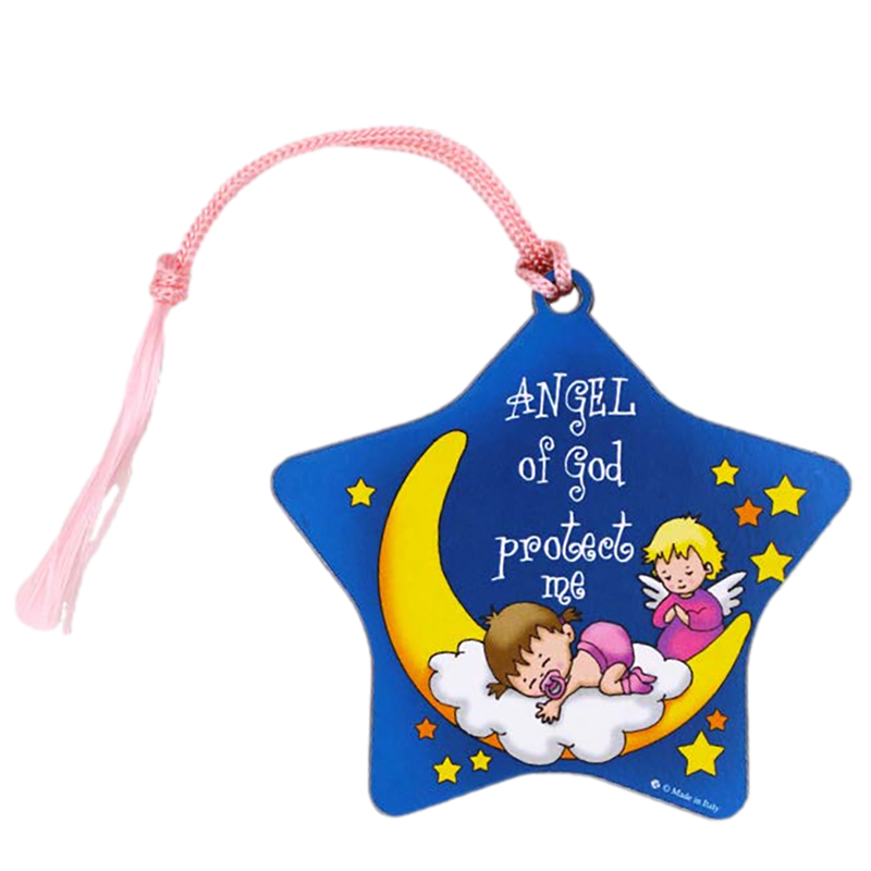 Baby's Star Wooden Crib Ornament for Girls