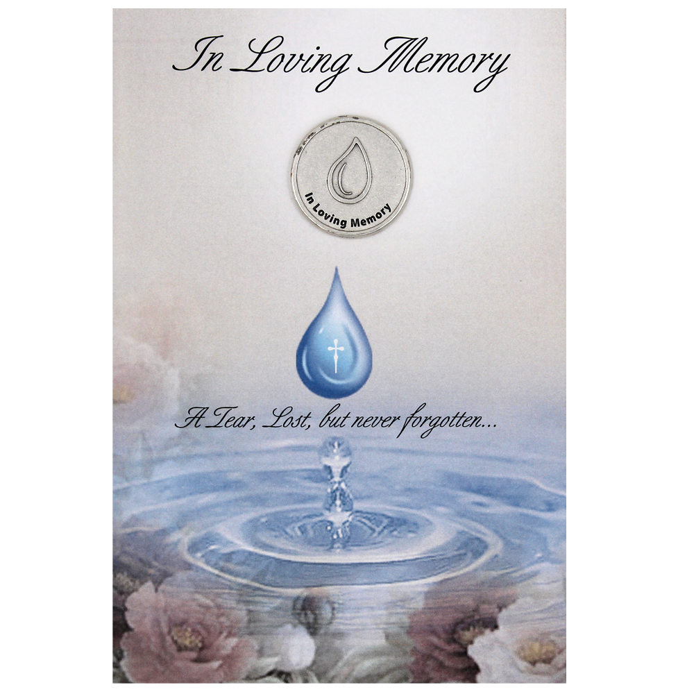 In Loving Memory Card with Removable Token - Pack of 6