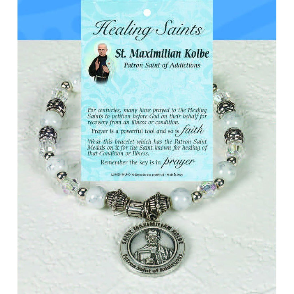 Healing Saint Italian Charm Bracelet - St Max Kolbe