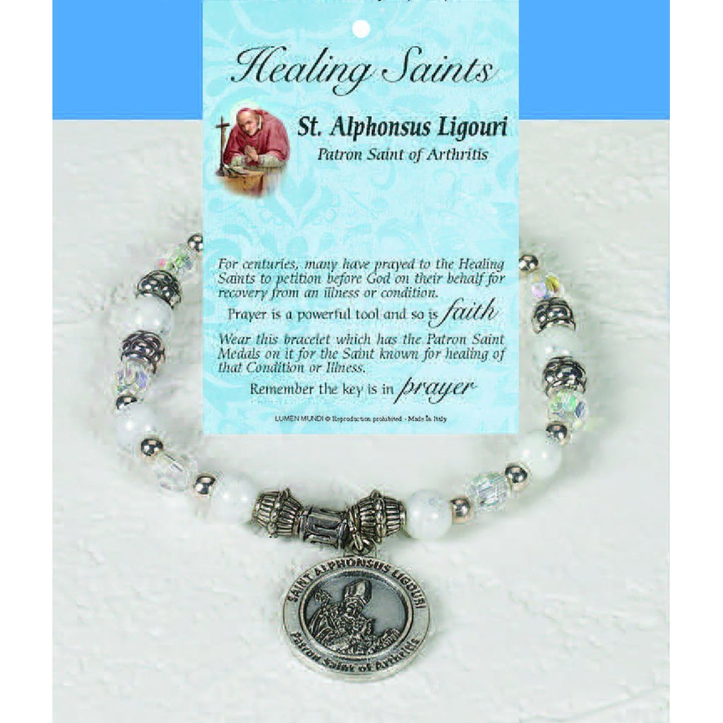 Healing Saint Italian Charm Bracelet - St Alphonsus Ligouri