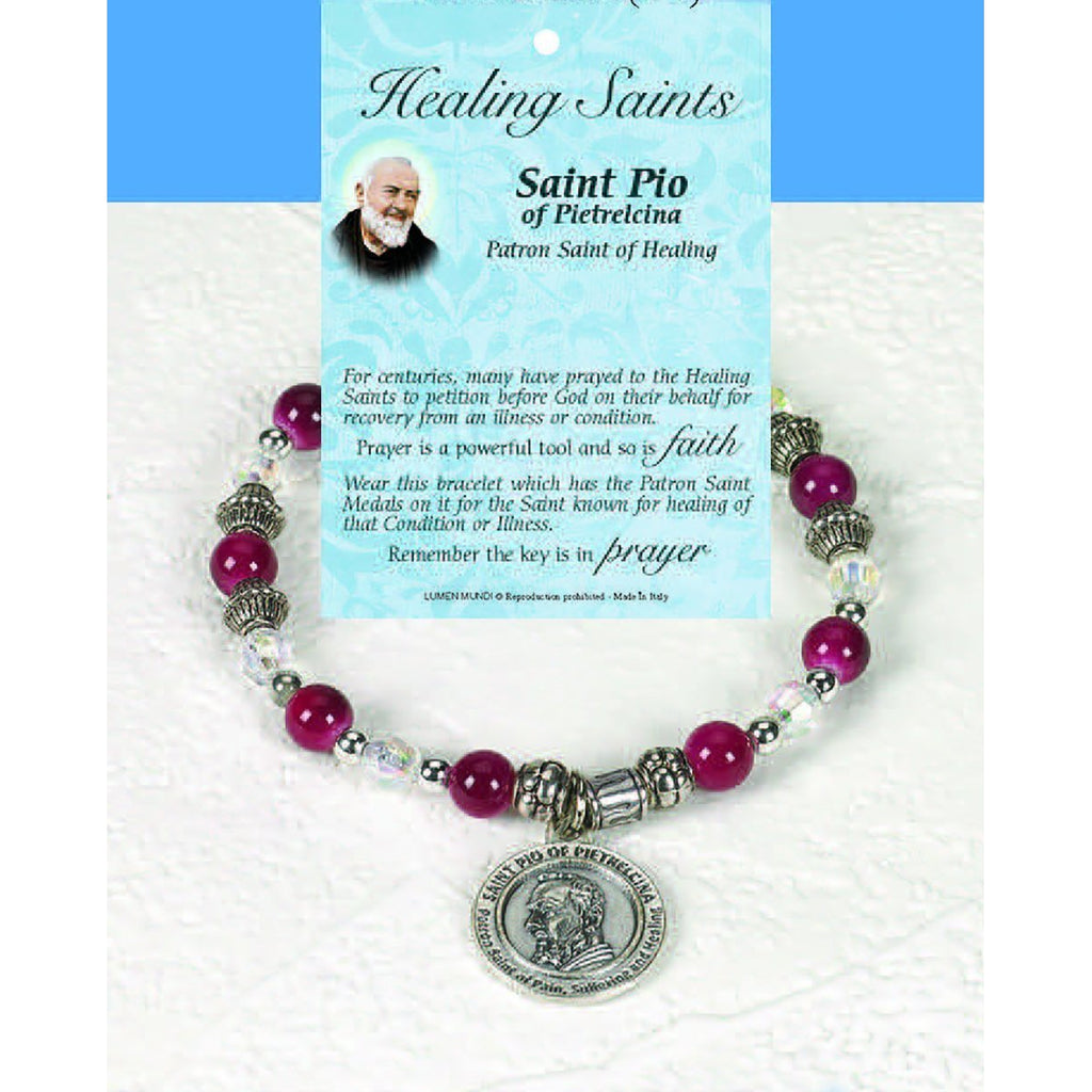 Healing Saint Italian Charm Bracelet - St Pio