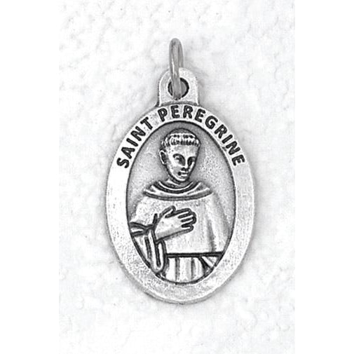 Saint Peregrine Premium 1 Inch Double Sided Medal - 4 Options