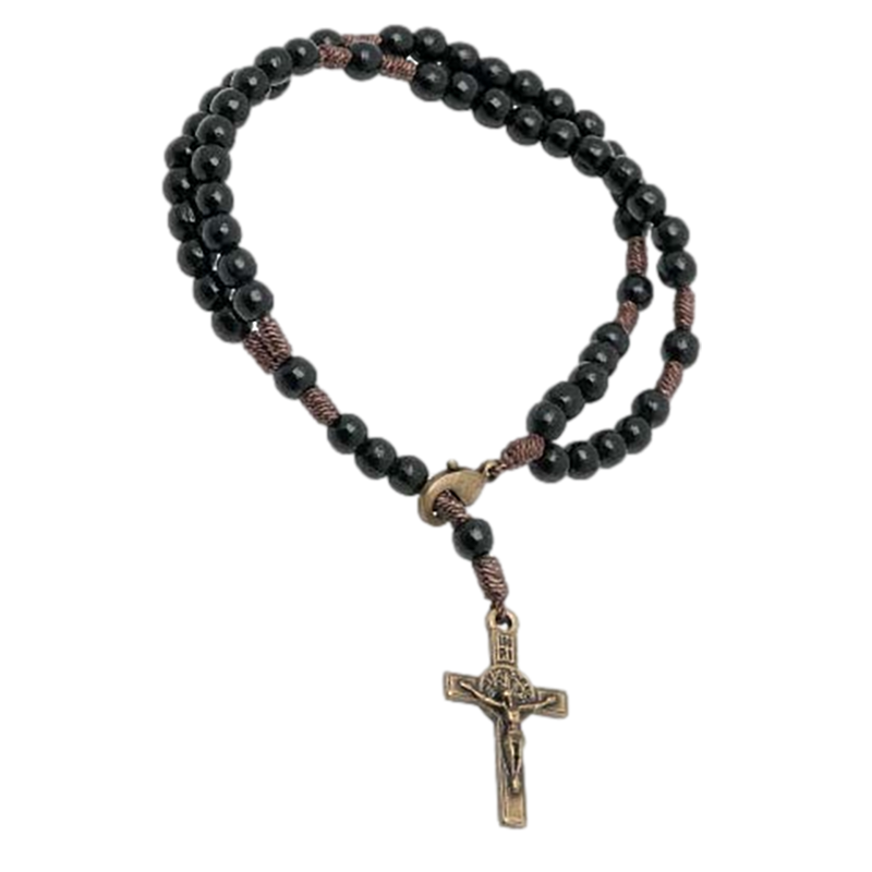 Black Camp Rosary Bracelet