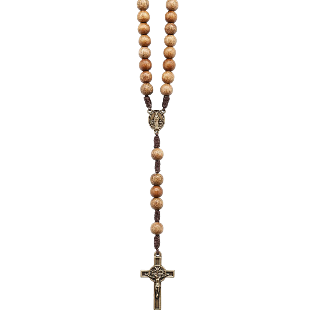 Imbuia Camp Rosary Necklace