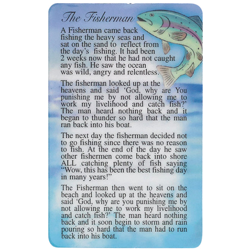 Fisherman Prayer Card