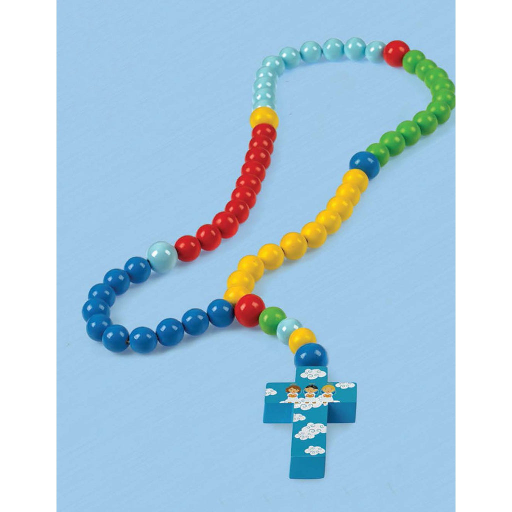 Colorful Baby Rosary - 3 Angels