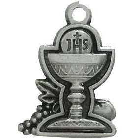 1/2 Inch Chalice Silver Tone Medal