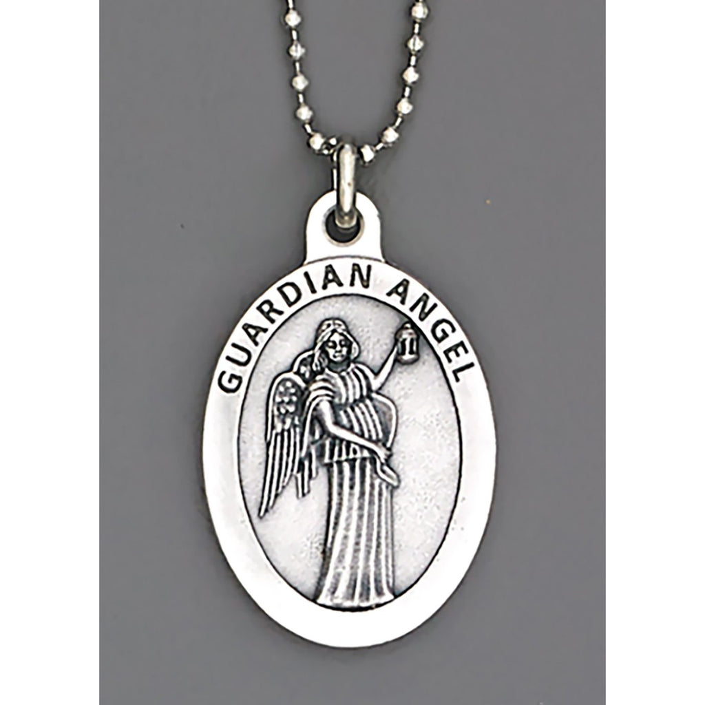 1-1/2 inch with 8 inch ball chain - Guardian Angel