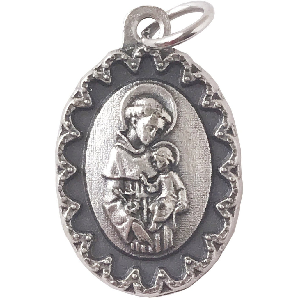Scalloped Framed Saint Anthony Medal -  Pack of 25