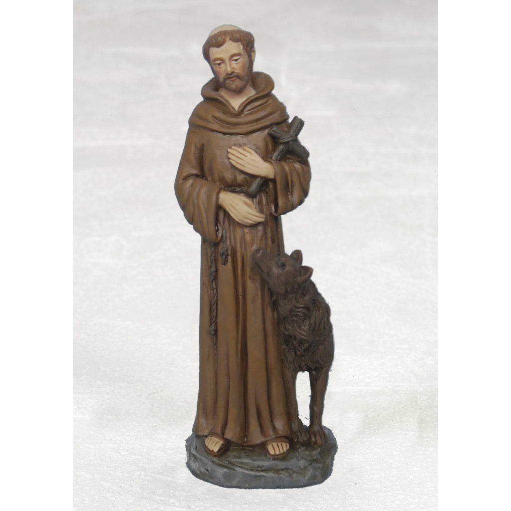 Saint Francis Resin 4 Inch Statue - Pack of 3