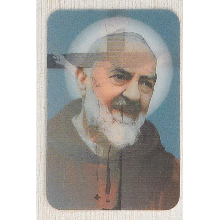 Padre Pio - Holographic 3D Cards - Pack of 25