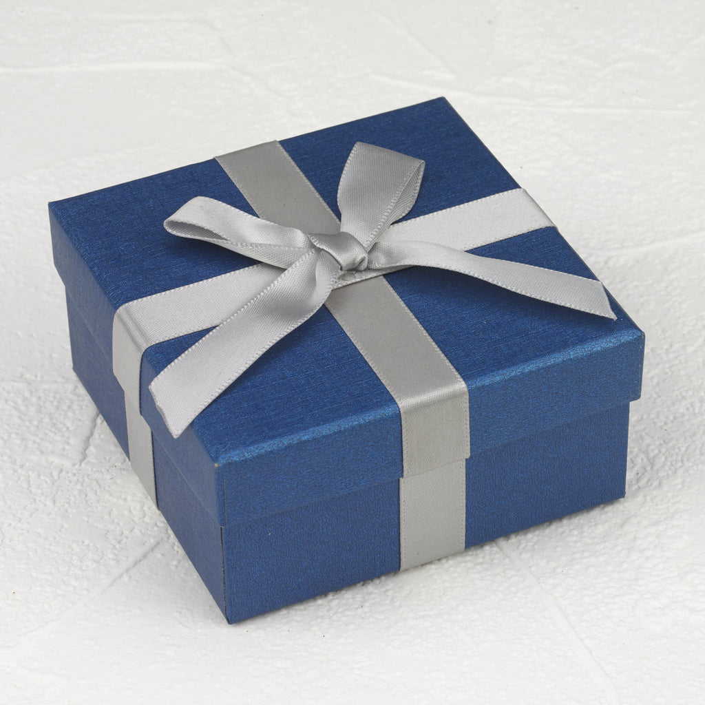 Dark Blue Box with Ribbon - Pack of 12
