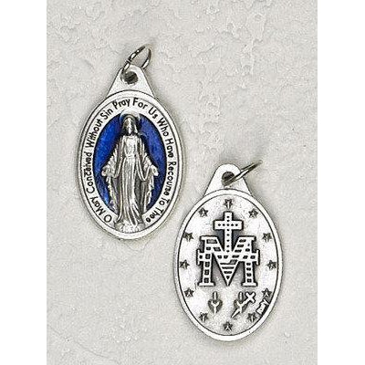 Miraculous Double Sided Blue Enamel Medal - 4 Options
