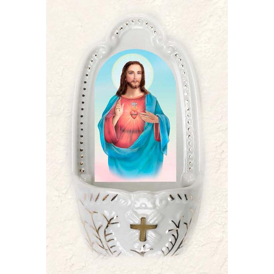 Sacred Heart of Jesus Holy Water Fonts