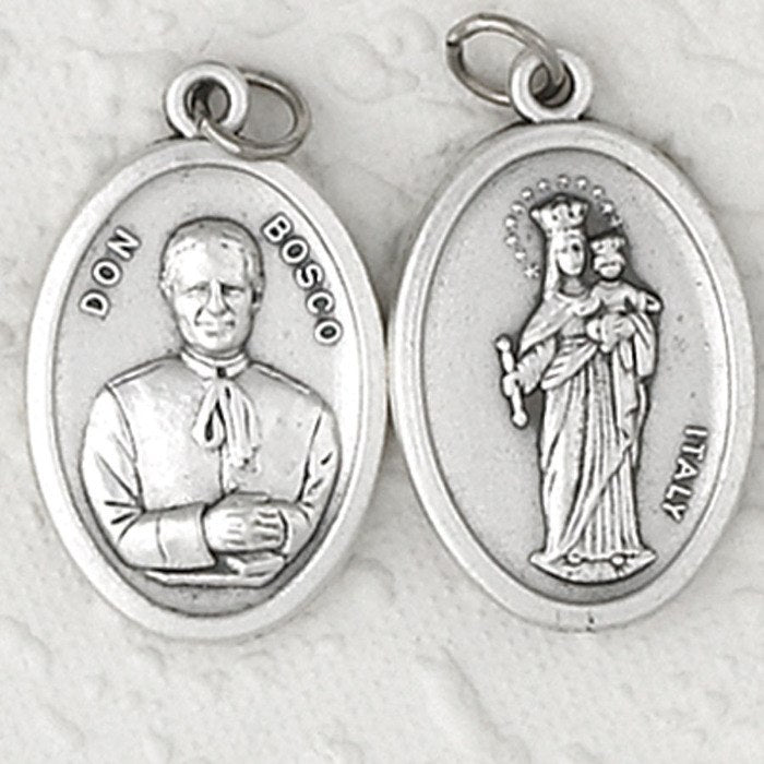 Don Bosco / Mary Help of Christians Double Sided Medal - 4 Options