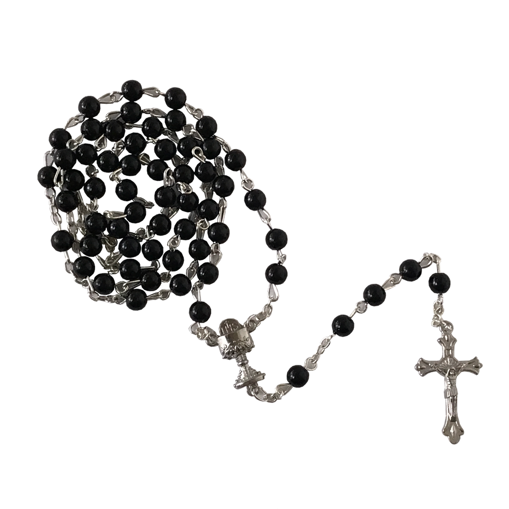 Black Communion Rosary - Pack of 4