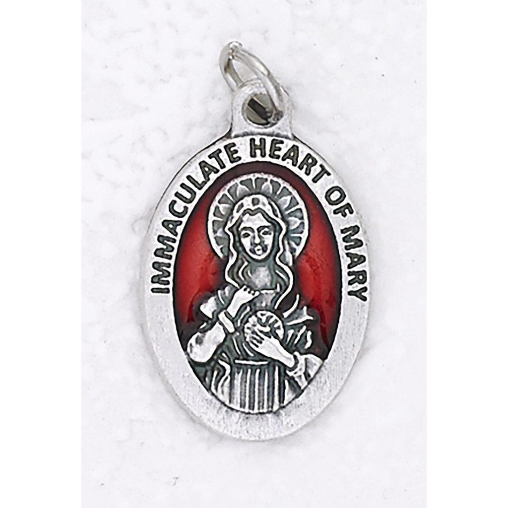 Immaculate Heart Premium 1 Inch Enameled Medal - 4 Options