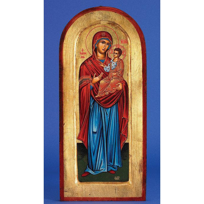 Mary with Jesus - Arched Gold Leaf