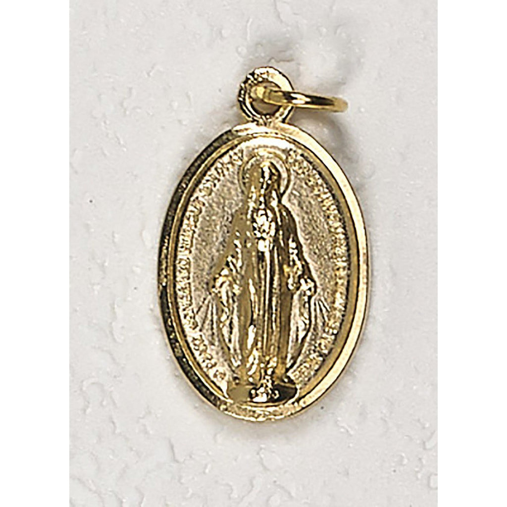 Miraculous Double Sided Medal - Gold Tone - 1-1/4 Inch - 4 Options