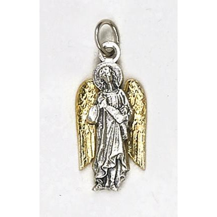 Two Tone Archangel Raphael Silhouette Medal - 4 Options