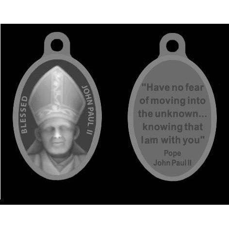 Blessed Saint John Paul II Oxidized Medal with Quote on back. -[Pack of 25]