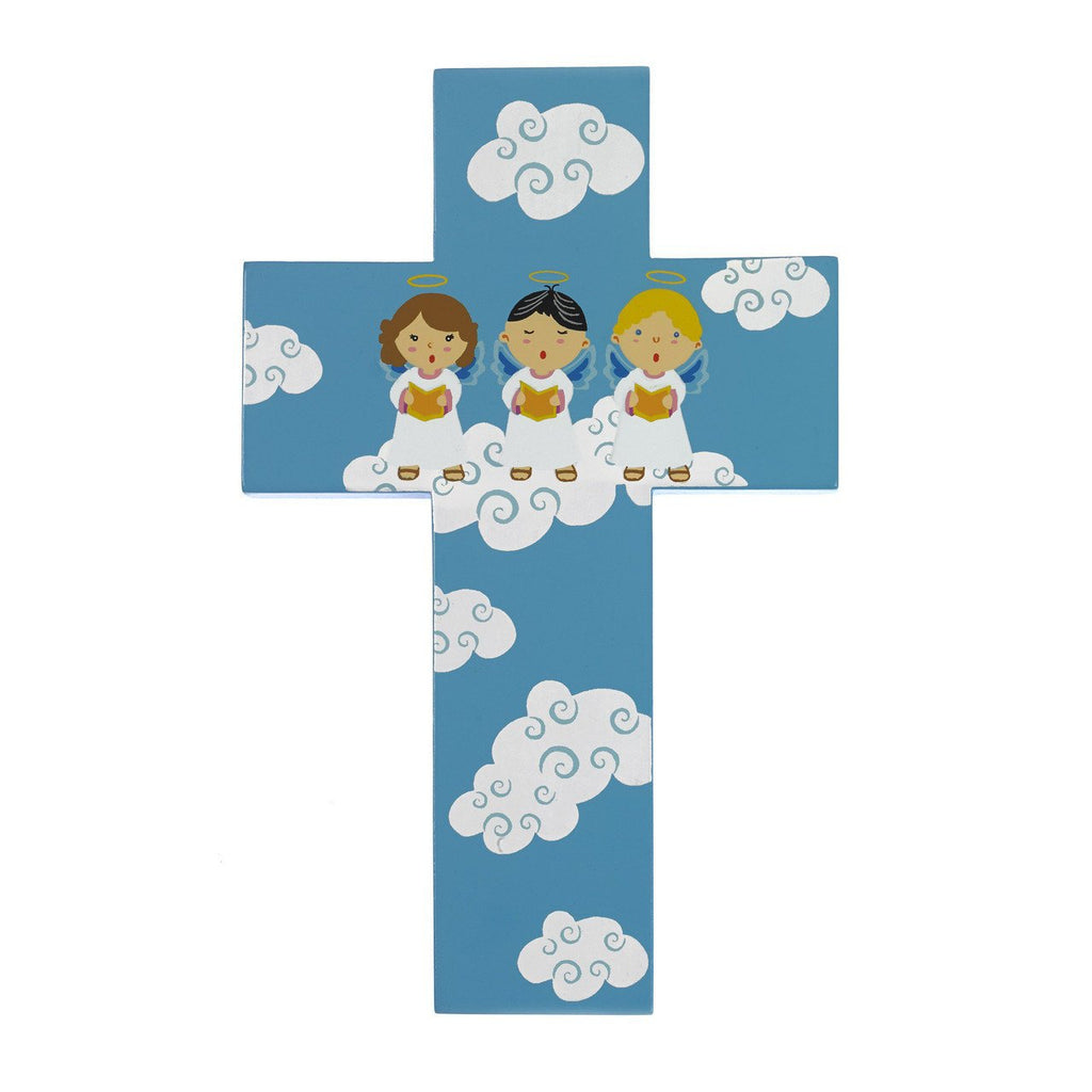 Light of the World Small Angel Cross - Blue - Pack of 6