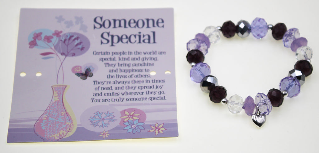 Someone Special Bracelet with attached Prayer card and poly bag