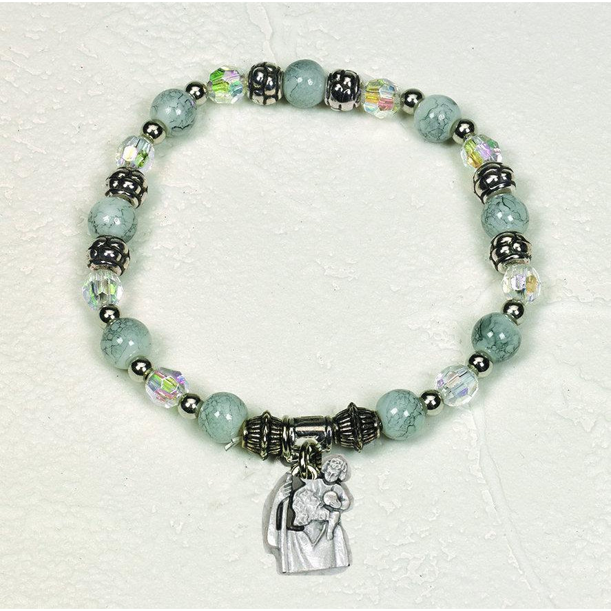 Saint Christopher - Silhouette Charm Bracelet - Pack of 4