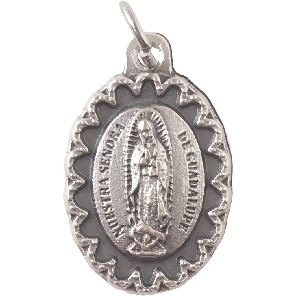 Scalloped Framed Lady Of Guadalupe Medal -  Pack of 25