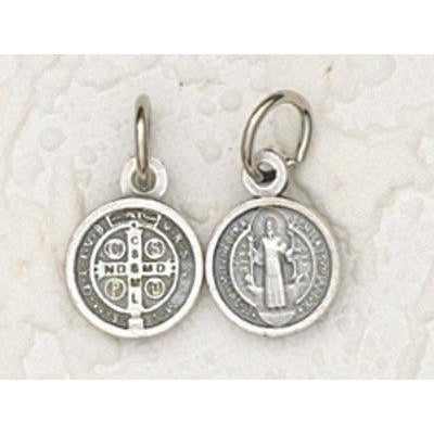 Saint Benedict Silver Tone Bracelet Medal - Pack of 50
