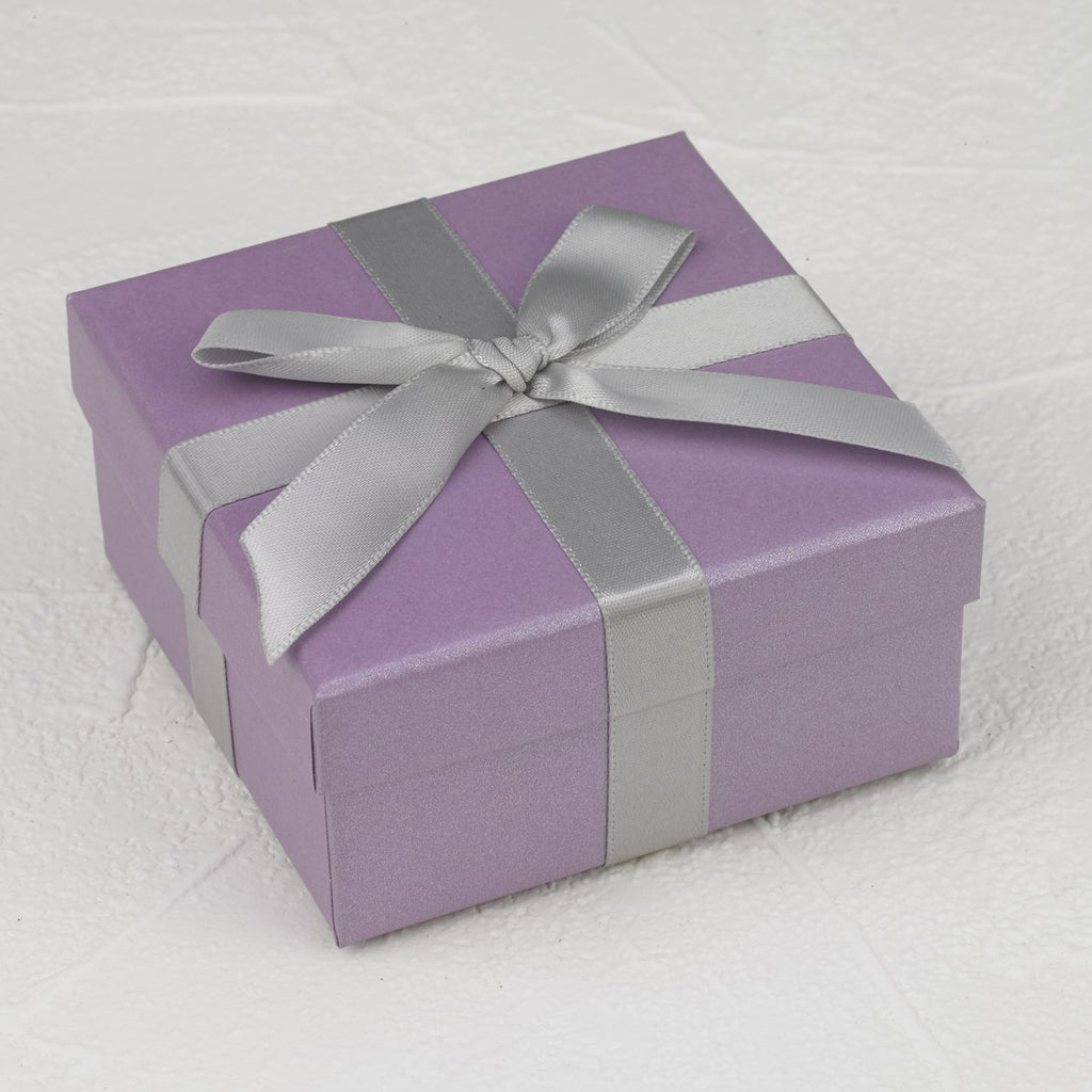 Purple Box with Ribbon - Pack of 12