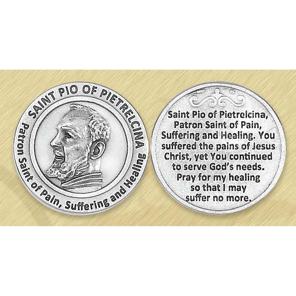 Healing Saint - St Pio Pocket Token