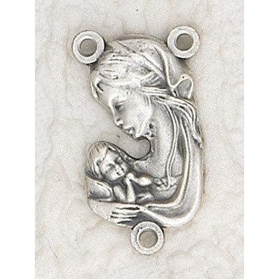 Mother and Child Bust Rosary Center - Pack of 25