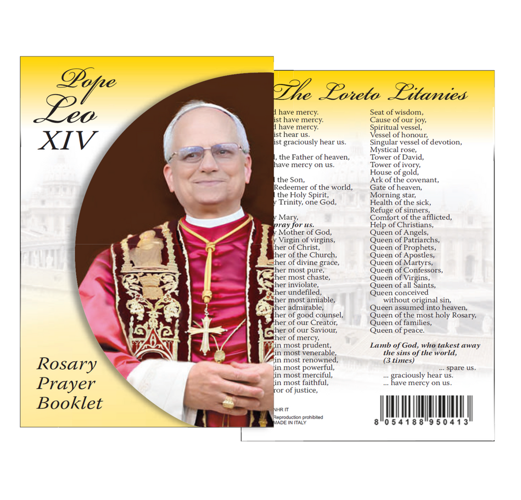 Pope Leo XIV Holy Rosary Prayer Booklet