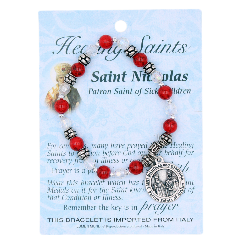 Healing Saint Italian Charm Bracelet - Saint Nicholas- Pack of 4