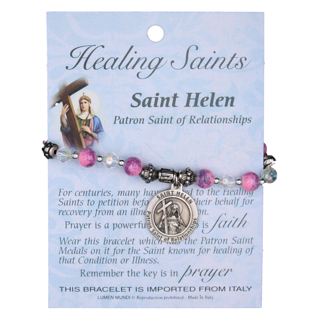 Healing Saint Italian Charm Bracelet -  Saint Helen- Pack of 4