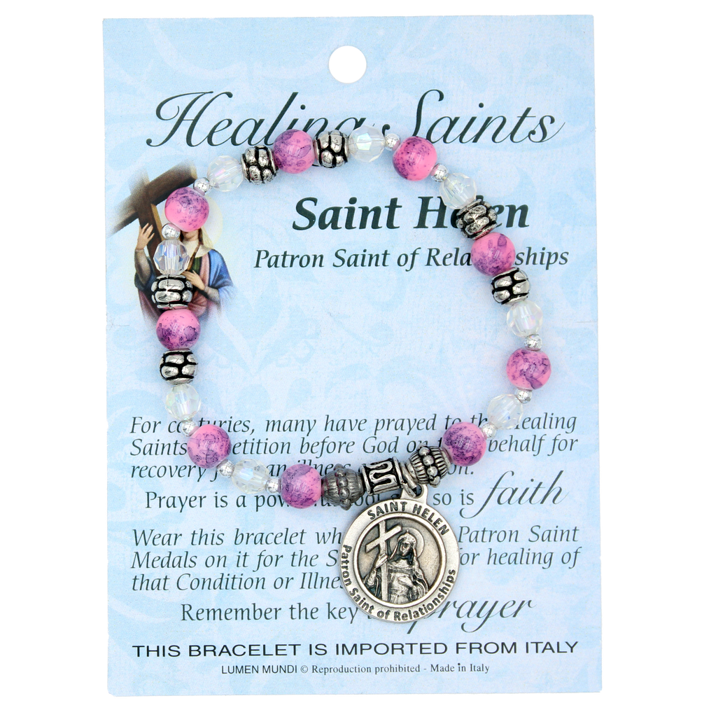 Healing Saint Italian Charm Bracelet -  Saint Helen- Pack of 4