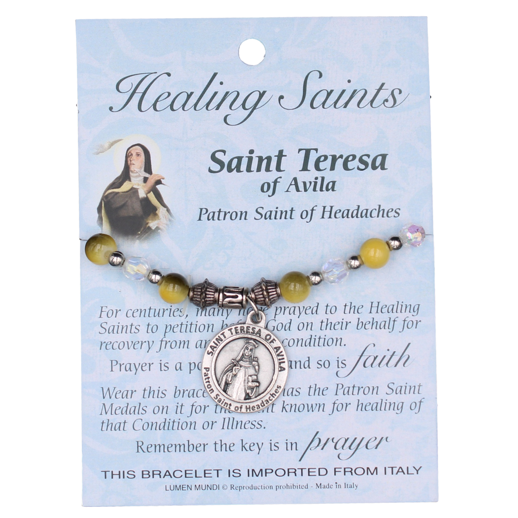 Healing Saint Italian Charm Bracelet - Teresa of Avila- Pack of 4