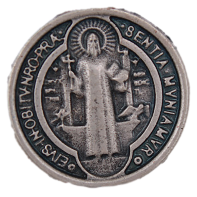 St. Benedict Red Metallic Rosary