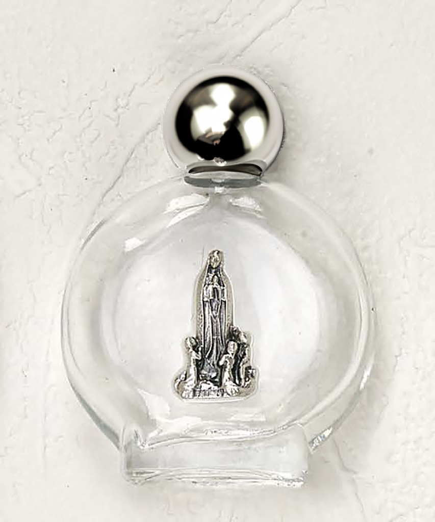Lady of Fatima Small Silhouette Glass Holy Water Bottle - Pack of 12