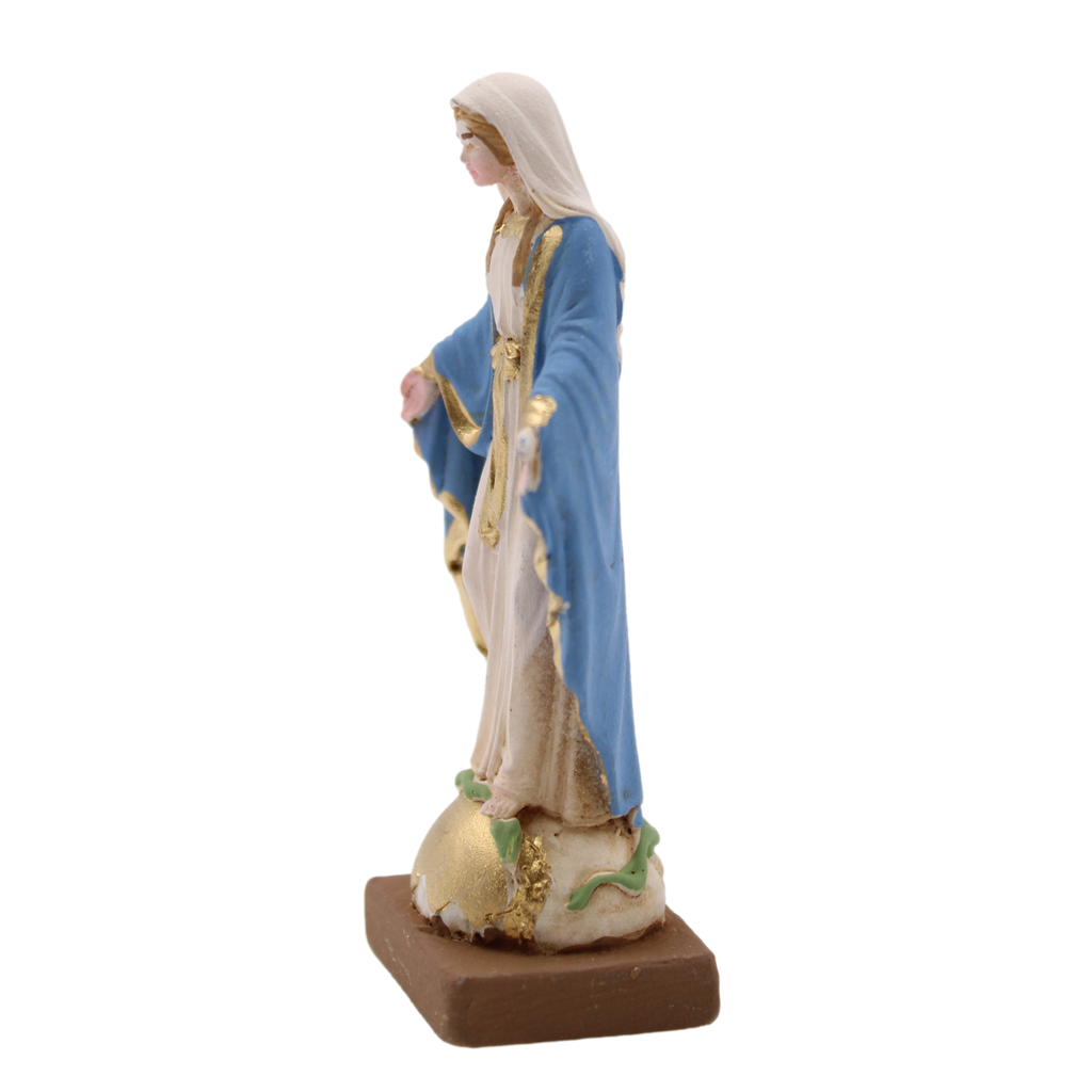 Miraculous Colored Resin Statue with Gold Trim - 2.75"