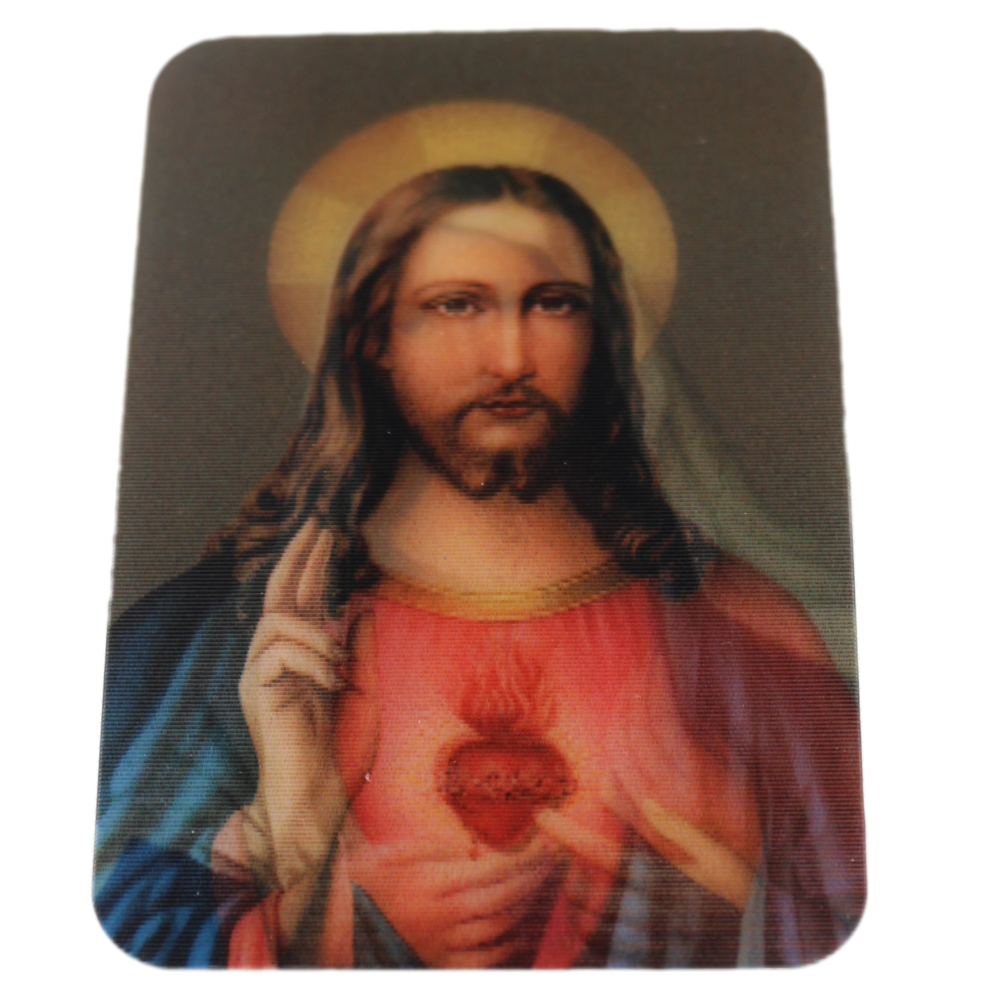Immaculate Heart / Sacred Heart - Holographic 3D Cards