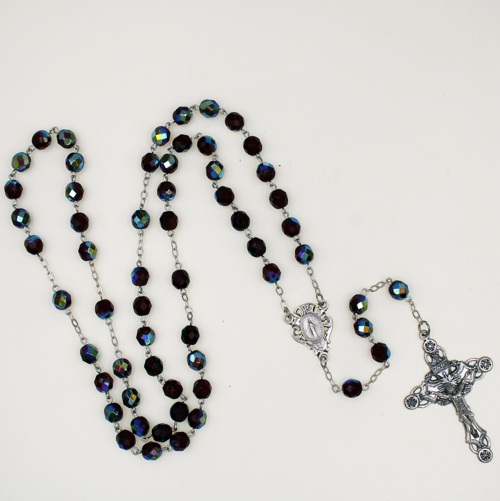 Faceted Crystal Rosary