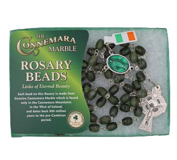 Connemara Marble Links of Eternal Beauty Rosary with Oval Beads