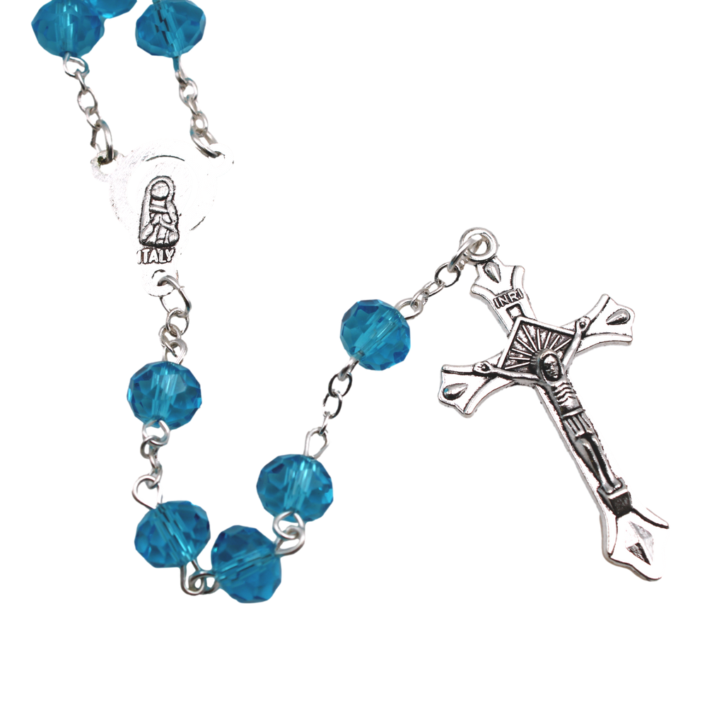 8 mm Glass Bead Rosary