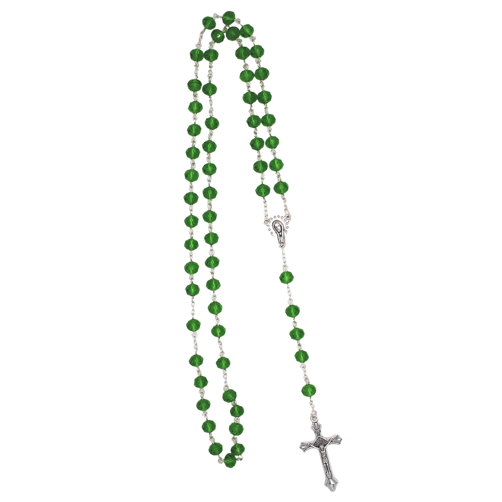 8 mm Glass Bead Rosary