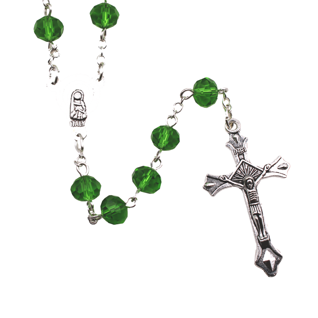 8 mm Glass Bead Rosary