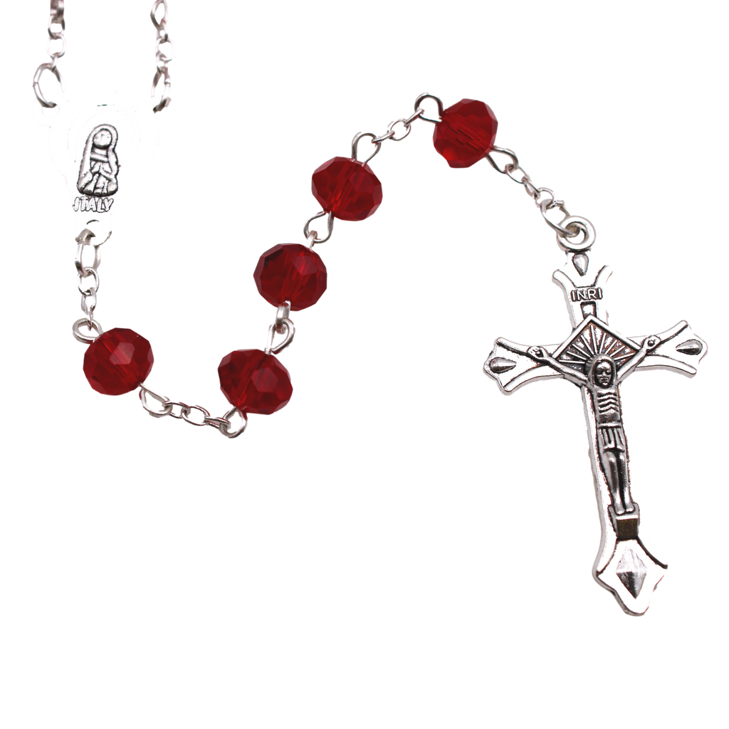 8 mm Glass Bead Rosary